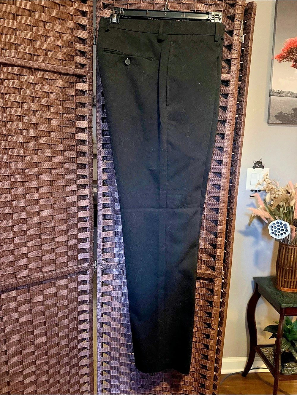 Calvin Klein Slim Fit Dress Pants Black Waist 32 x 30
